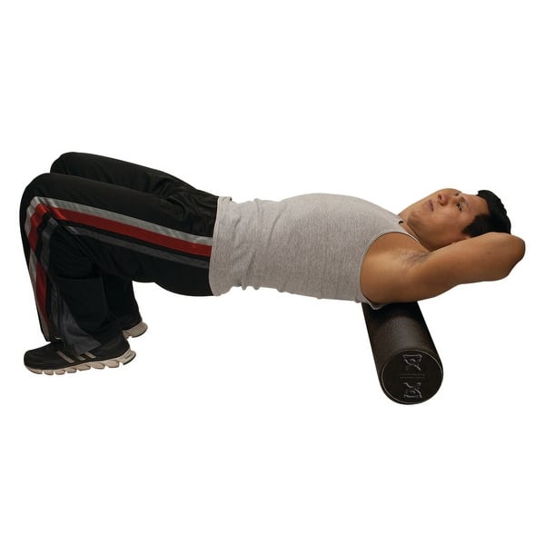 CanDo® Foam Roller Black Composite Extra Firm 6" x 36" Round